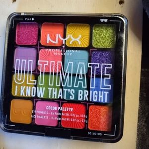 NYX color palette ' I KNOW ITS BRIGHT'